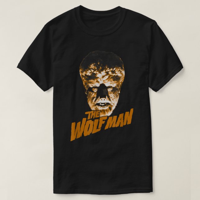 Universal Monsters The Wolf Man Dark Portrait  T-Shirt (Design Front)