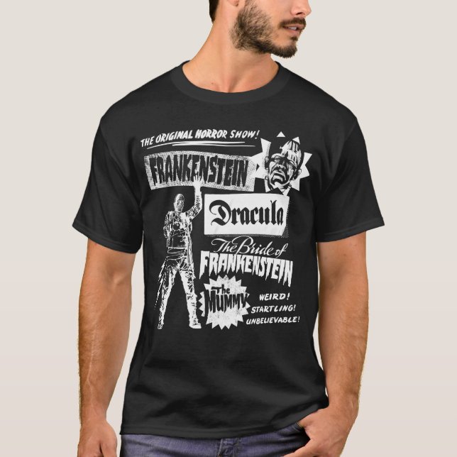 Universal Monstershe Original Horror Show family T-Shirt (Front)