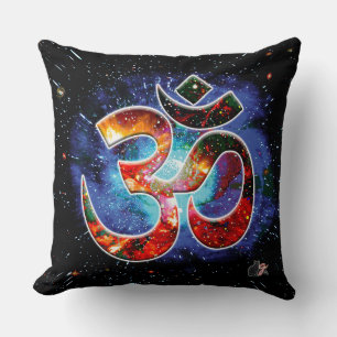 Universal OM Asana Throw Pillow