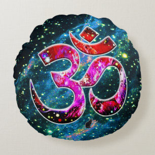 Universal OM Bodhi Round Pillow