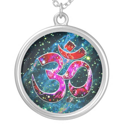 Universal OM Bodhi Silver Plated Necklace