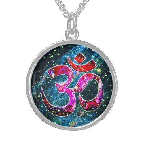 Universal OM Bodhi Sterling Silver Necklace