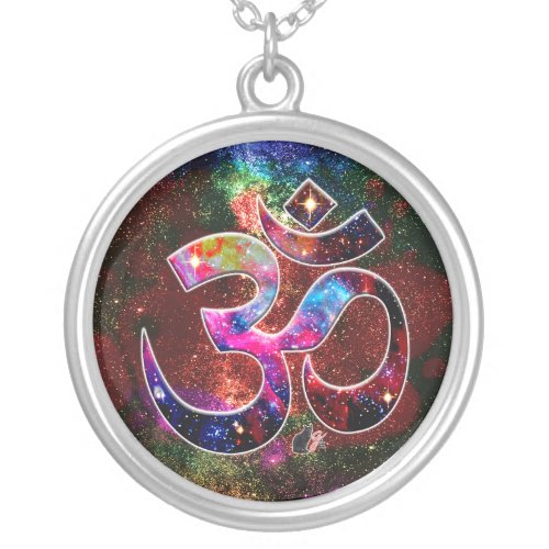 Universal OM Chi Silver Plated Necklace