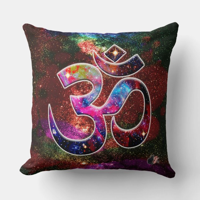 Universal OM Chi Throw Pillow (Front)