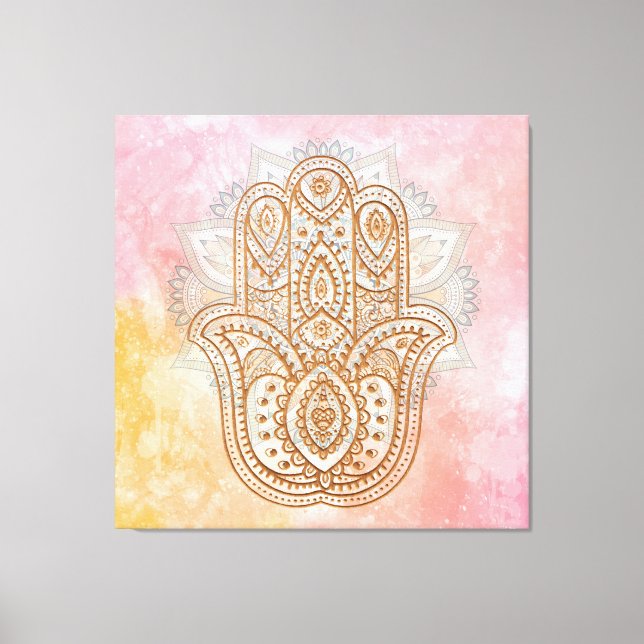 universal protection wrapped canvas print (Front)