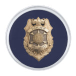 Universal Retired Law Enforcement Police Officer Silver Finish Lapel Pin