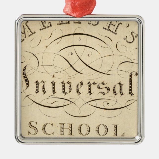 universal school atlas metal ornament (Front)