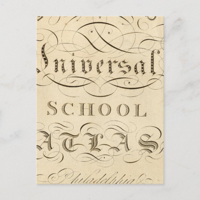 universal school atlas postcard (Front)