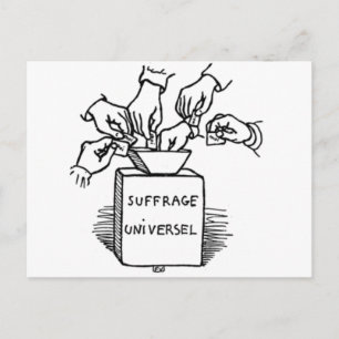 Universal suffrage by Felix Vallotton Postcard