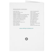 Universal Word Search Greeting Card (Back)