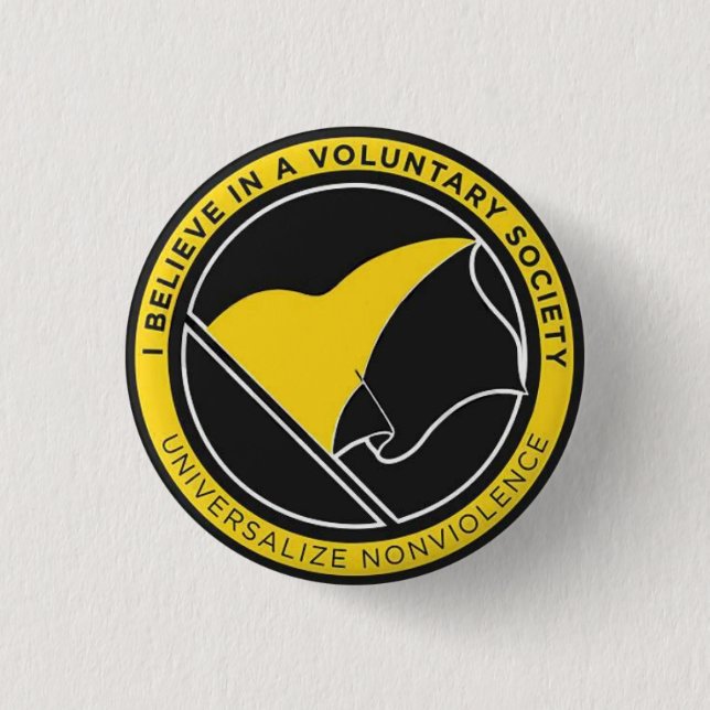 Universalize non-violence badge button (Front)
