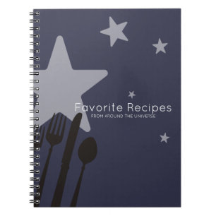 Universe 5 stars food cooking chef catering notebook