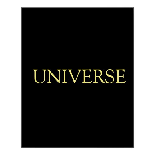 Universe add name text motivational spiritual poster