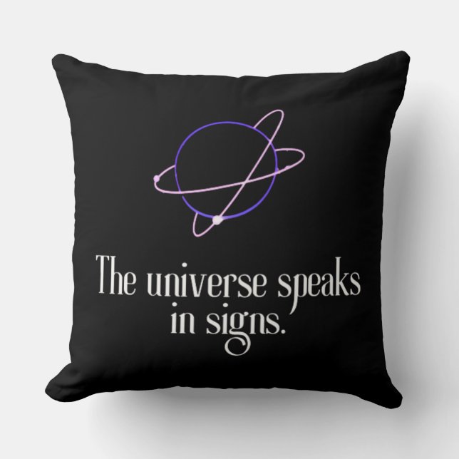Universe Aesthetic  Throw Pillow (Front)
