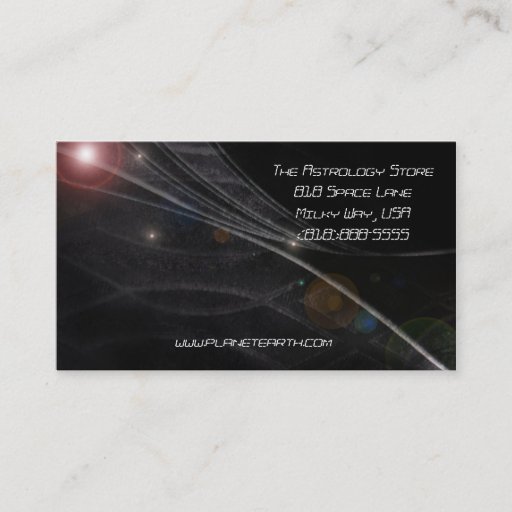 Customizable Universe Business Card
