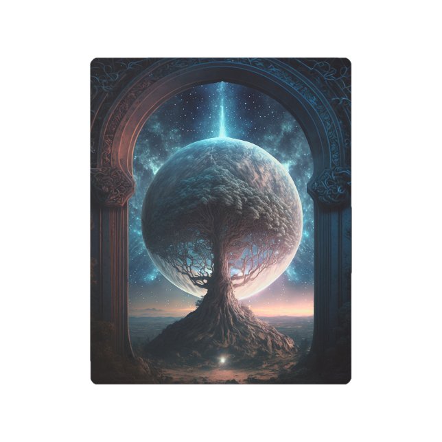 Universe Cosmic Tree Surreal Fantasy Art (Front)
