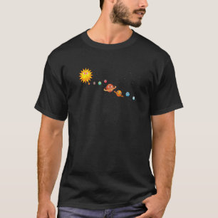 Universe Cute Planets Science Outer Space Astronom T-Shirt