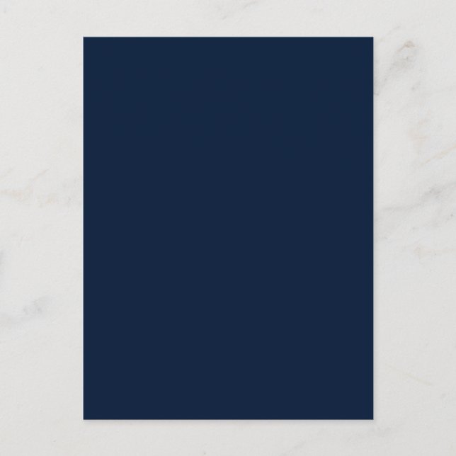Universe Dark Purple Blue Solid Color Background Postcard (Front)