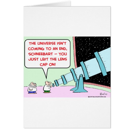 universe end lens cap telescope astronomer (Front)