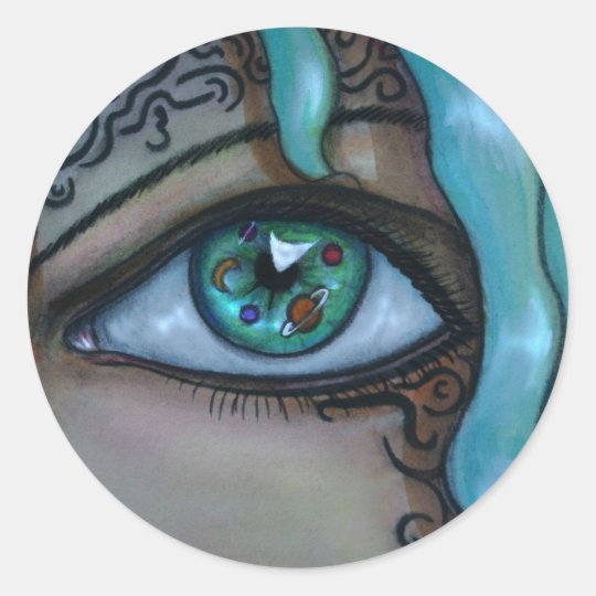 Universe Eye Classic Round Sticker