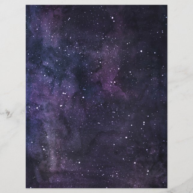 Universe Galaxy Stars & Blank 2 Sided Scrapbook (Front)