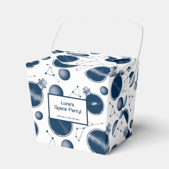 Universe in a Bottle Favor Boxes (Front Side)