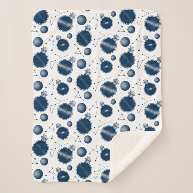Universe in a Bottle Sherpa Blanket (Front)