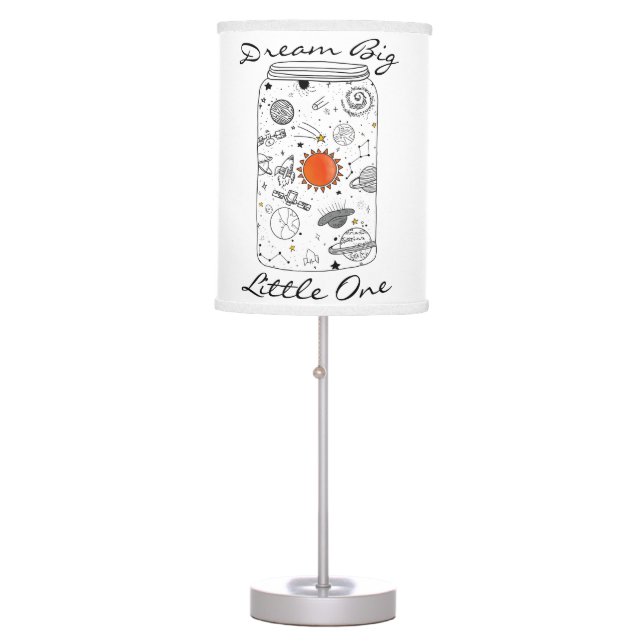 Universe in a Jar Dream Big Little One Table Lamp (Front)