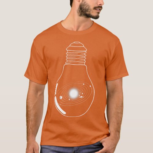 Universe In a Lightbulb by Tobe Fonseca T_Shirt