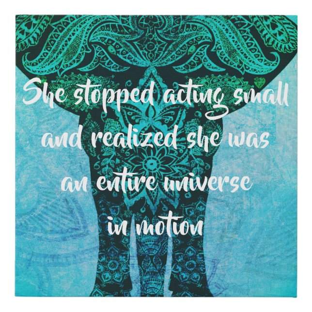 Universe In Motion Faux Canvas Print (Front)