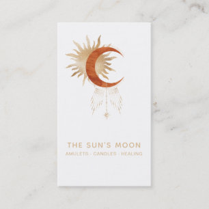 *~* Universe Moon Beams Sun Rays Stars Cosmic Business Card