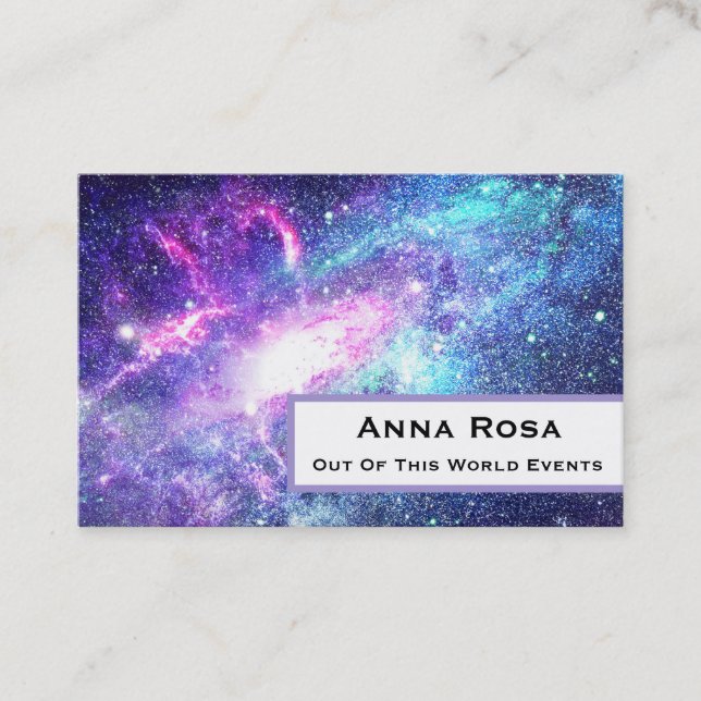 *~* Universe Nebula Cosmos Galaxy . Stars Business Card (Front)