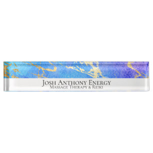 *~* Universe Nebula Gold Foil AP3 Desk Name Plate