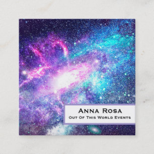 *~* Universe Nebula Stars . Galaxy Cosmos Square Business Card