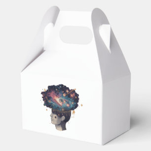 Universe of Thoughts – Surreal Cosmic Mind Illustr Favor Boxes