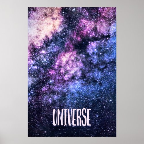 Universe photo Milky Way in Night sky Poster