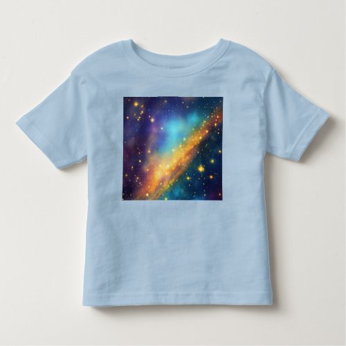 Universe print Toddler Fine Jersey T_Shirt