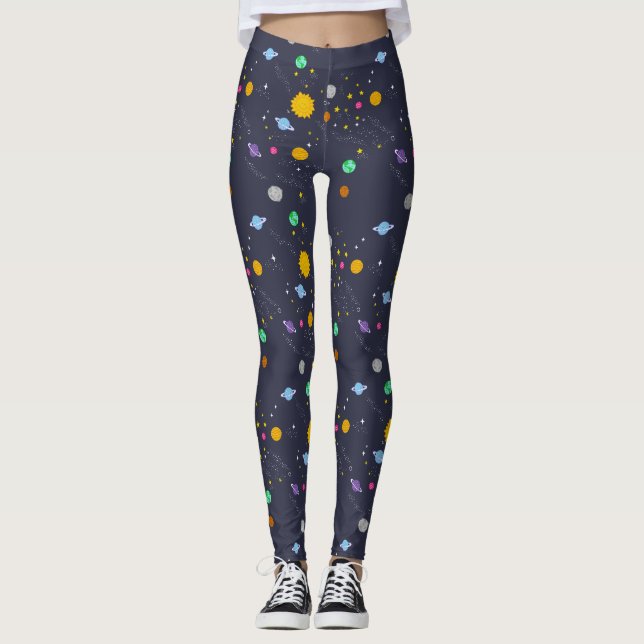 Universe, space, fantasy leggins for women leggings (Front)
