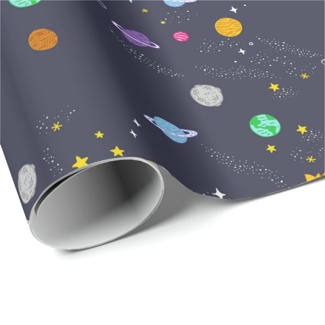 Universe, space, fantasy wrapping paper (Roll Corner)