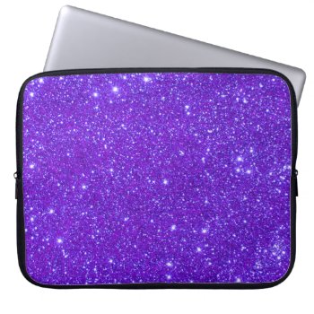 Universe Stars Purple Glitter Sparkles Laptop Case by CricketDiane at Zazzle