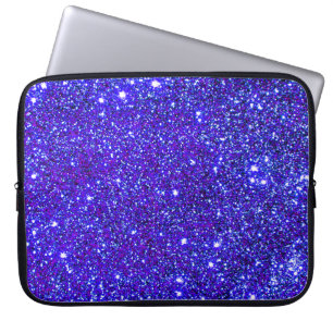 Universe Stars Violet Glitter Sparkly Laptop Case
