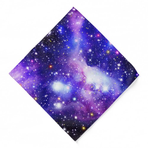 universe violet nebula cosmic galaxy space starry bandana