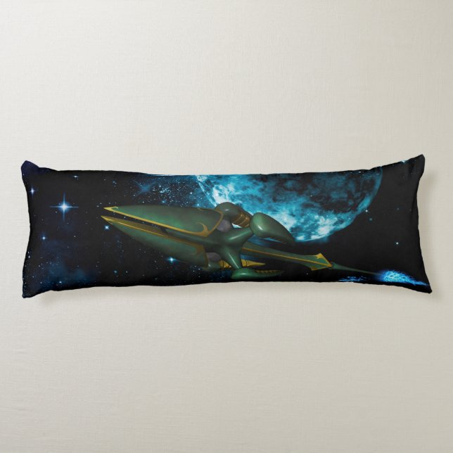 Universe with alien ship body pillow (Back)