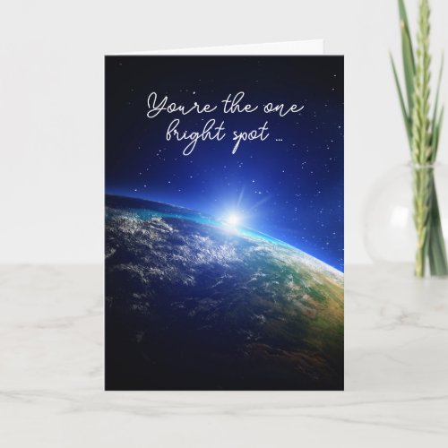 Universe with Light Flare Thank You Card