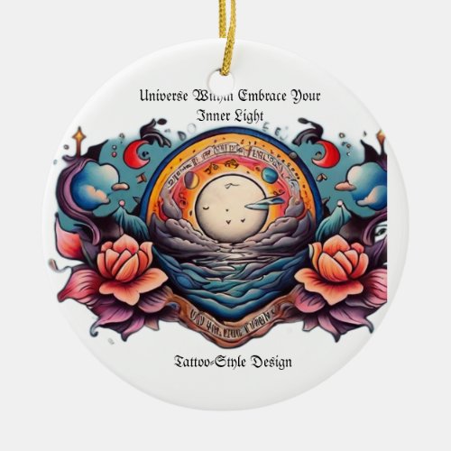  Universe Within Embrace Your Inner Light Ceramic Ornament
