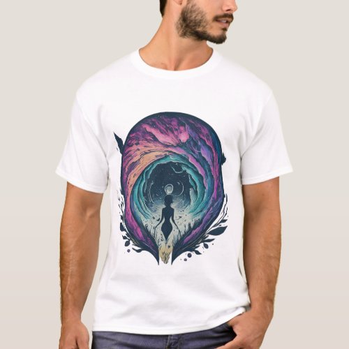 Universe Within Tattoo_Style T_Shirt Design