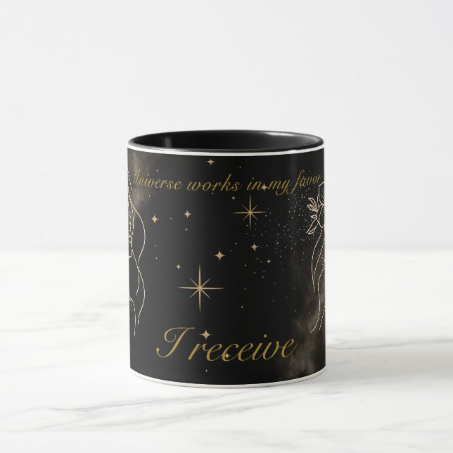 "Universe Works In My Favor" Affirmation  Mug (Center)