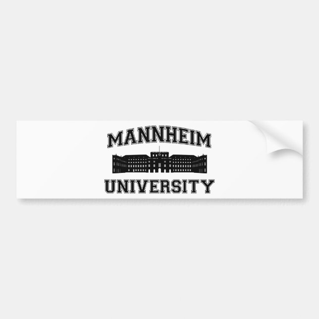 Universität Mannheim / Mannheim University Bumper Sticker (Front)