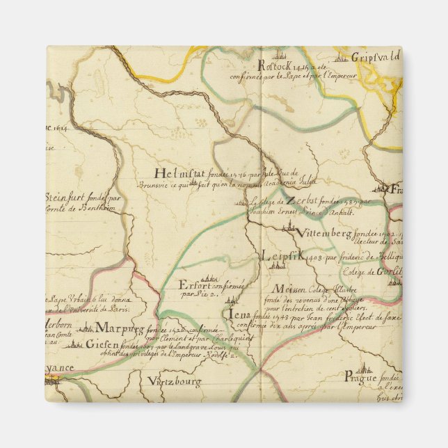 Universities in Austria and Czech Republic Magnet (Front)