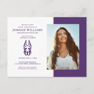 University at Albany Great Dane Mascot Head Announcement Postcard